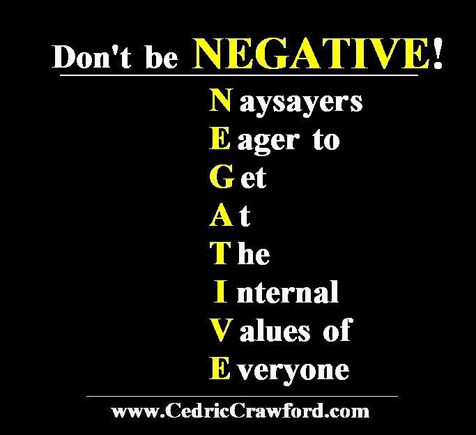 NEGATIVE - defined